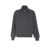 Balenciaga High Neck Sweater Lateral Zip Detail In Gray