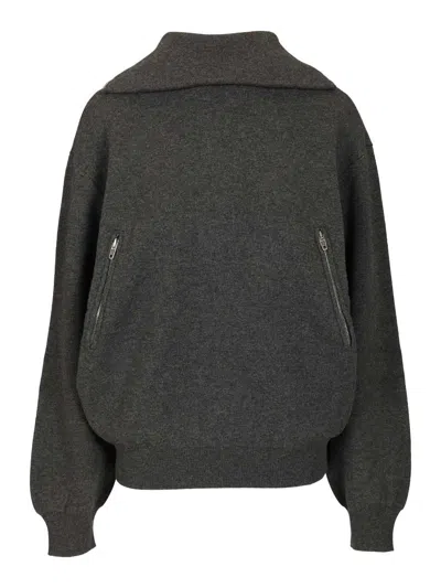 BALENCIAGA BALENCIAGA WOMEN BACK TO FRONT SWEATER IN WOOL BLEND