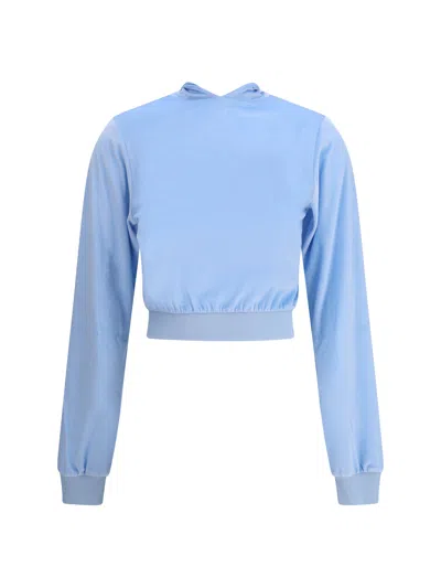 Balenciaga Women Back To Front Top In Blue