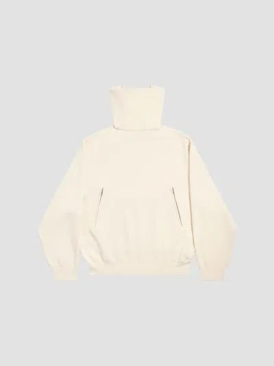 Balenciaga Women's Back-to-front High Neck Sweater In Neutral