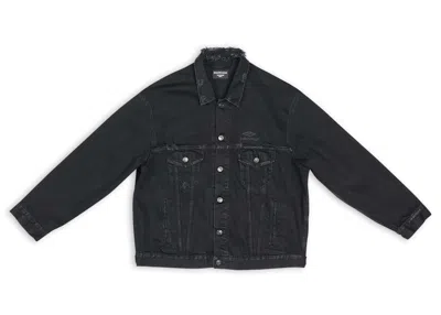 Pre-owned Balenciaga Women's  3b Sports Icon Large Fit Jacket In Black