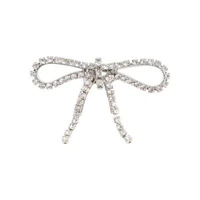 Balenciaga Silver Archive Ribbon Ring In Grey