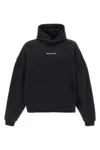 Balenciaga Logo Embellished Cropped Hoodie In Multicolor