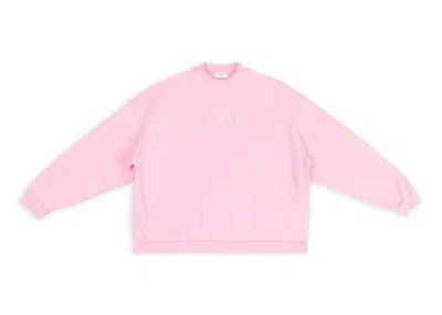 Pre-owned Balenciaga Women's  Bb Paris Icon Oversized Sweatshirt In Pink