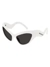 Balenciaga Eyewear Hamptons Cat-eye Sunglasses In Ivory