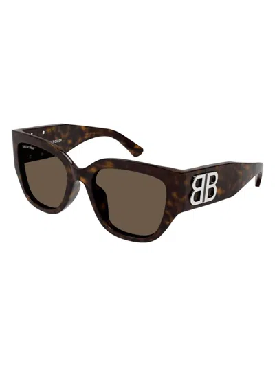 Balenciaga Women's  Bb0323sk 003 Sunglasses In Havana
