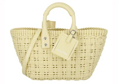 Pre-owned Balenciaga Women's  Bistro Strap Basket Xs In Yellow