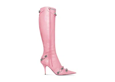 Pre-owned Balenciaga Women's  Cagole 90mm Boot Sneakers In Pink