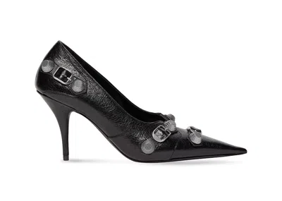 Pre-owned Balenciaga Women's  Cagole 90mm Pump Sneakers In Black