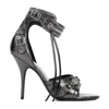 Balenciaga Cagole 110mm Sandals In Silver