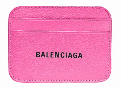 Pre-owned Balenciaga Women's  Cash Card Holder In Fuchsia/black