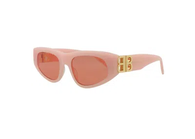 Pre-owned Balenciaga Women's  Cat Eye Sunglasses/30008868003) In Pink/gold/red (bb0095s