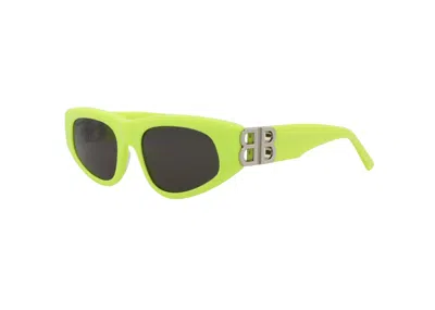 Pre-owned Balenciaga Women's  Cat Eye Sunglasses/30008868007) In Yellow/silver/grey (bb0095s