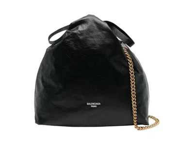 Pre-owned Balenciaga Women's  Crush Tote Bag In Black