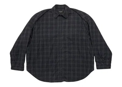 Pre-owned Balenciaga Women's  Detachable Sleeves Large Fit Shirt In Grey