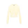 Balenciaga Velvet Zip-up Hooded Sweatshirt In Multicolor