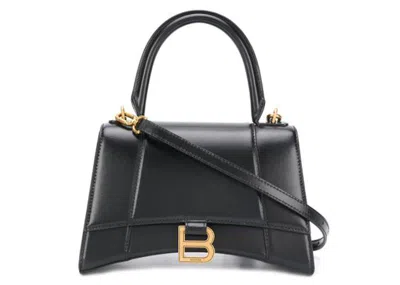 Pre-owned Balenciaga Women's  Hourglass Bag Small In Black
