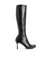 Balenciaga X Scholl Leather Knee-high Boots In Black