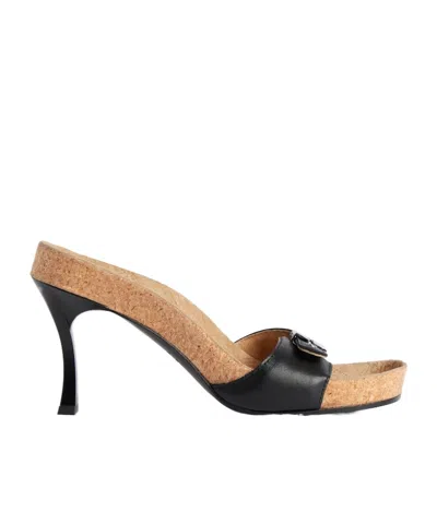 BALENCIAGA WOMEN'S BALENCIAGA I SCHOLL SANDAL  IN BLACK