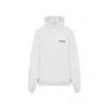Balenciaga Off White Cotton Large Fit Hoodie In White