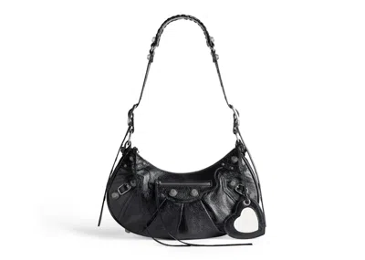 Pre-owned Balenciaga Women's  Le Cagole Shoulder Bag Small In Black