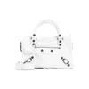 Balenciaga Le City Mini Leather Top-handle Bag In White