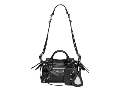 Pre-owned Balenciaga Women's  Neo Cagole Handbag Xs In Black
