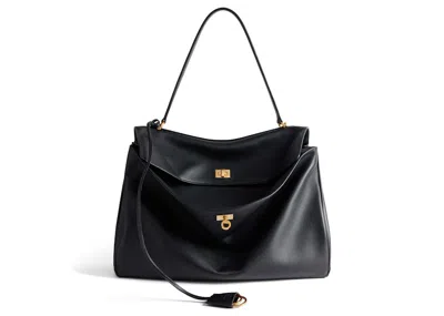 Pre-owned Balenciaga Women's  Rodeo Large Handbag In Black