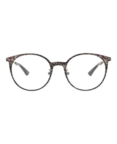 Pre-owned Balenciaga Women's  Roundframe Metal Optical Frames In Ruthenium Ruthenium Transparent (bb0084o/30008