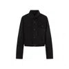 Balenciaga Denim Jacket With Chest And Lateral Pockets In Black