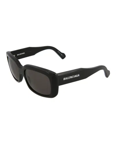 Pre-owned Balenciaga Women's  Square Rectangle Sunglasses/30008290001) In Black/grey (bb0072s