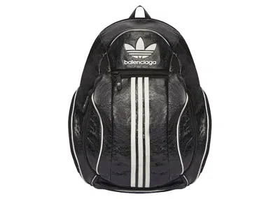 Pre-owned Balenciaga Women's  X Adidas Large Backpack In Black/white
