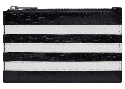Pre-owned Balenciaga Women's  X Adidas Long Coin And Card Holder In Black