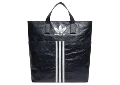 Pre-owned Balenciaga Women's  X Adidas Northsouth Tote Bag In Black