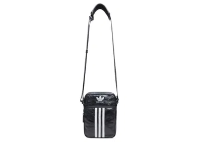 Pre-owned Balenciaga Women's  X Adidas Small Crossbody Messenger Bag In Black/white