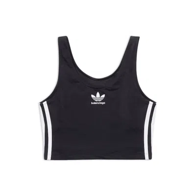 Pre-owned Balenciaga Women's  X Adidas Swim Tank Top In Black