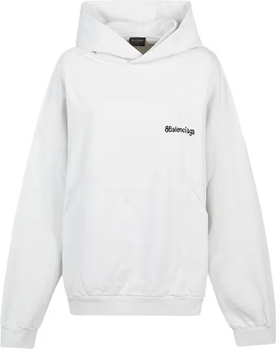 BALENCIAGA WOMEN'S BB CORP COTTON HOODIE