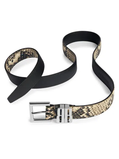 Balenciaga Women's Bb Editor Belt In Animal Print
