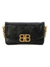 Balenciaga Bb Soft Small Flap Bag In Black