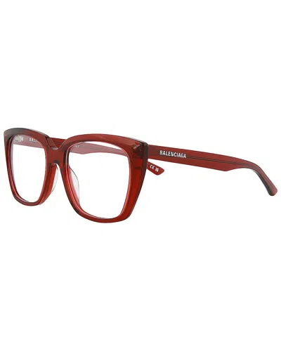 Balenciaga Women's Bb0062o 53mm Optical Frames In Red