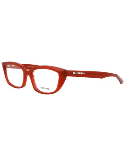 Balenciaga Women's Bb0063o 52mm Optical Frames In Red