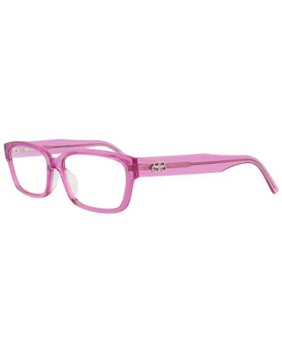 Balenciaga Women's Bb0065o 55mm Optical Frames In Pink