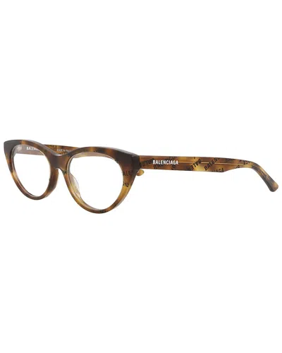 Balenciaga Women's Bb0079o 52mm Optical Frames In Brown