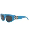 Balenciaga Women's Bb0095s 53mm Sunglasses In Blue