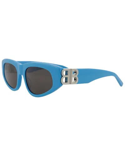 Balenciaga Women's Bb0095s 53mm Sunglasses In Blue