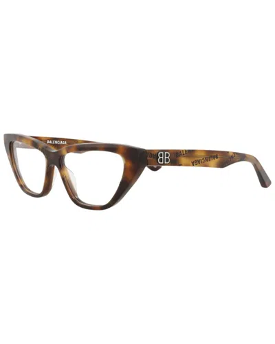 Balenciaga Women's Bb0128o 52mm Optical Frames In Brown