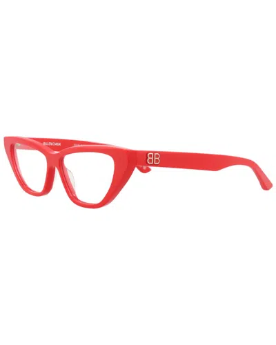 Balenciaga Women's Bb0128o 52mm Optical Frames In Red