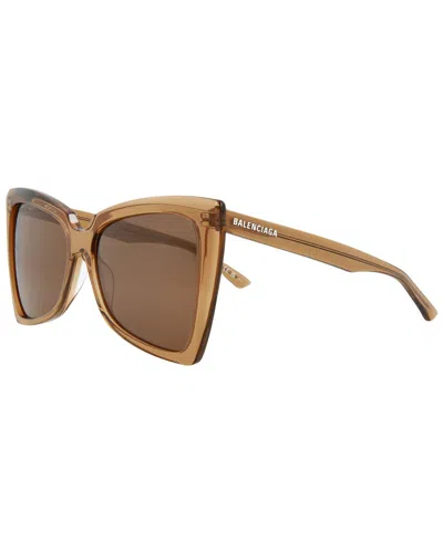 Balenciaga Women's Bb0174s 140mm Sunglasses In Brown