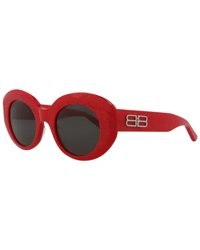 Balenciaga Woman Sunglass Bb0235s In Red