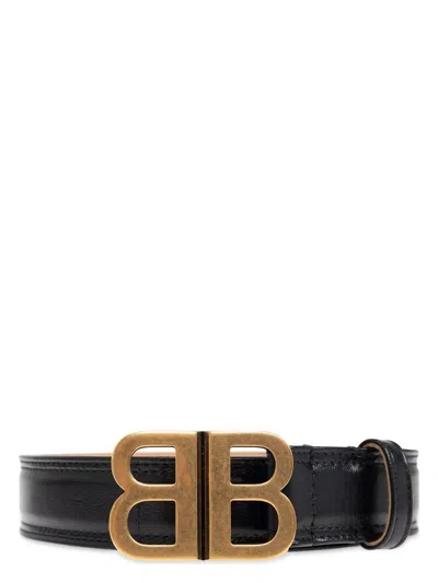 Balenciaga Women's Bd Soft Leather Belt In Black